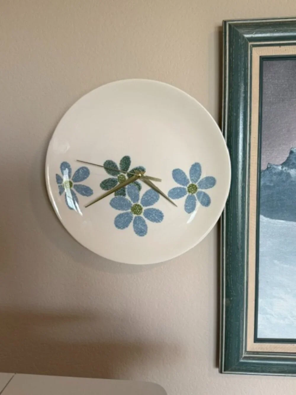 Flower Plate Clock 10